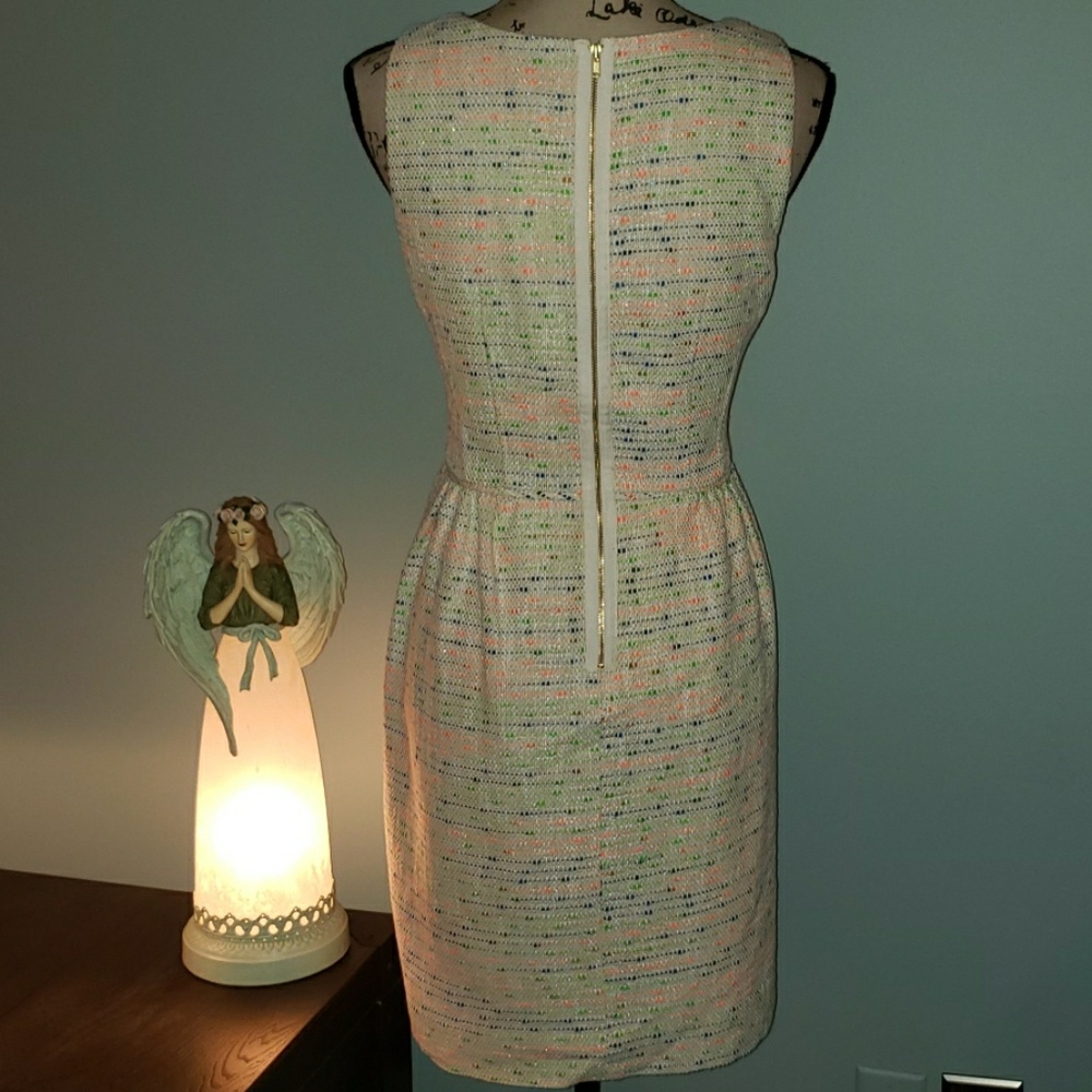 New J. Crew Multicolored Tweed Sleeveless Dress - Picture 7 of 9